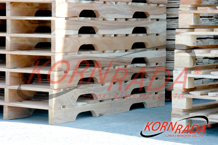แพลเลตคานเว้าขา : 4 WAY STRINGERS PALLET