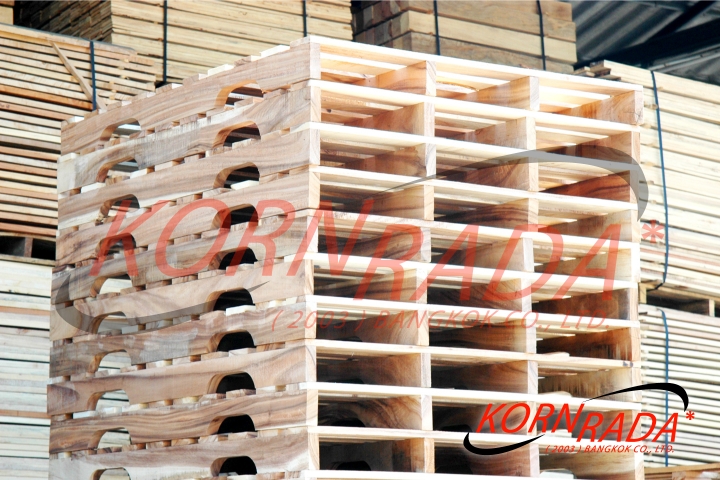 แพลเลตคานเว้าขา : 4 WAY STRINGERS PALLET